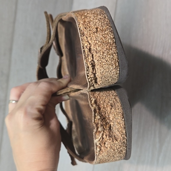 Birkenstock Women Granada Leather Sandals Flats shoes sz 40/9 regular - Picture 8 of 14